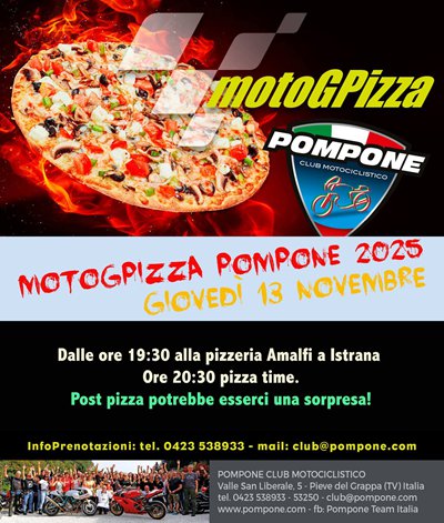 Locandina evento MOTOGPIZZA