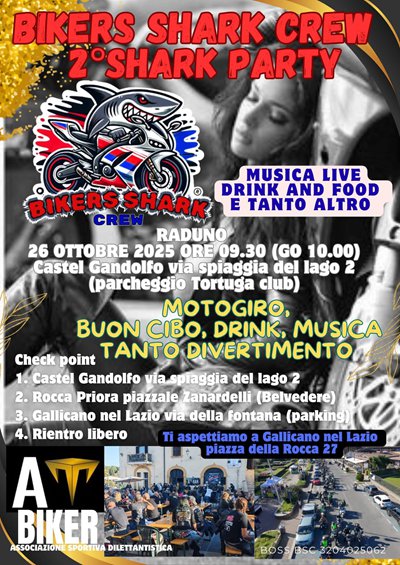 Locandina evento 2^ SHARK PARTY