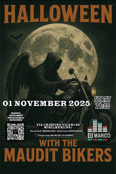Locandina evento HALLOWEEN WITH THE MAUDIT