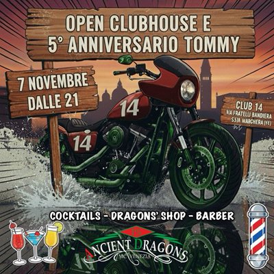 Locandina evento Anniversary Party Tommy 5th