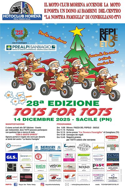 Locandina evento 28 TOYA FOR TOTS