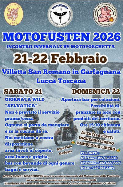 Locandina evento MOTOFUSTE