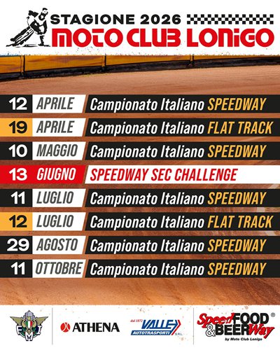 Locandina evento Campionato Italiano Speedway
