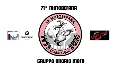 Locandina evento 71ª Motobefana di Correggio