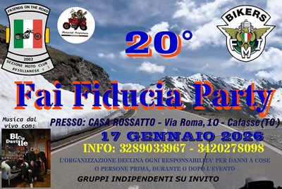 Locandina evento Fai Fiducia Party
