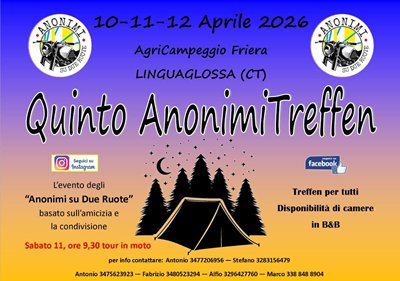 Locandina evento QUINTO ANONIMI TREFFE