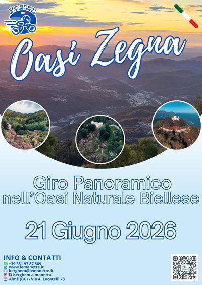 Locandina evento Oasi Zegna