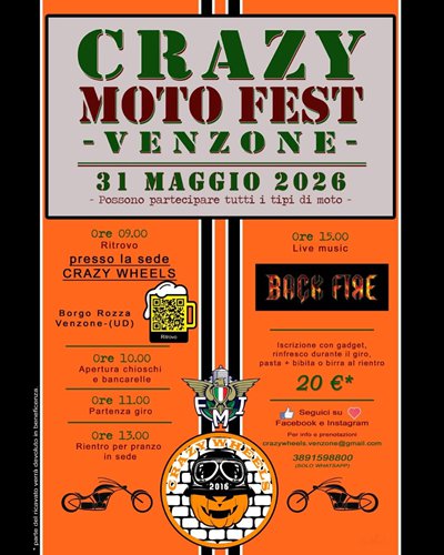 Locandina evento 11 CRAZY MOTOR FEST