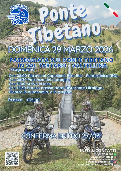 Locandina evento Ponte Tibetano