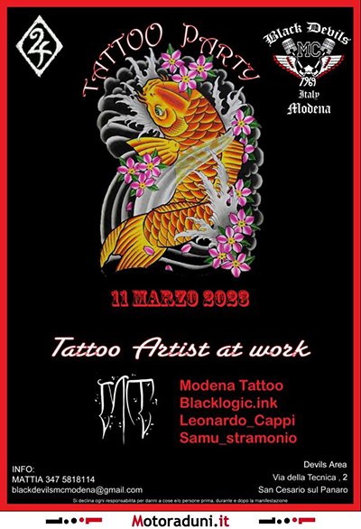 Locandina evento TATTOO PARTY