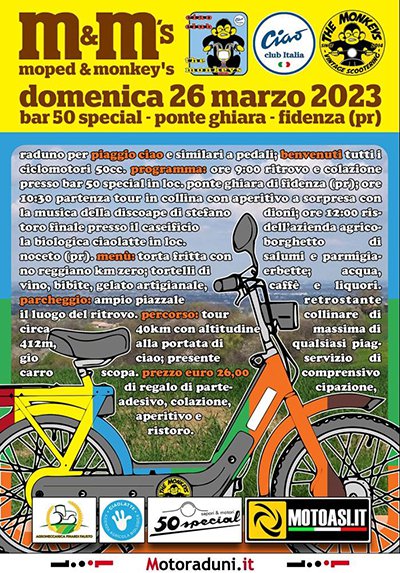 Locandina evento THE MOPED MONCKEY'S