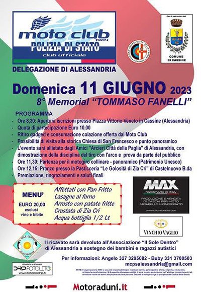 Locandina evento 8° MEMORIAL TOMMASO FANELLI