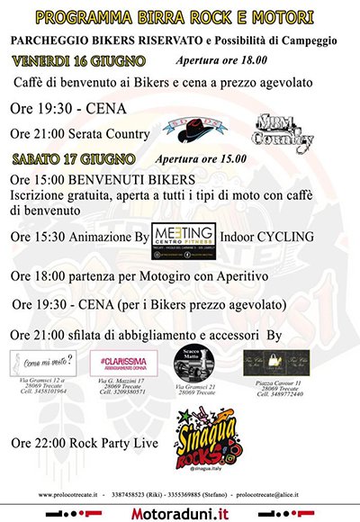 Locandina evento BIRRA ROCK & MOTORI