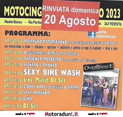 Locandina evento 15° MOTOCINGHIALE