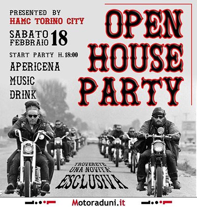 Locandina evento OPEN HOUSE PARTY