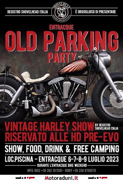 Locandina evento ENTRACQUE OLD PARKING PARTY