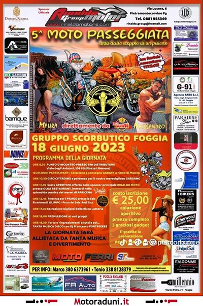 Locandina evento 5^ MOTO PASSEGGIATA