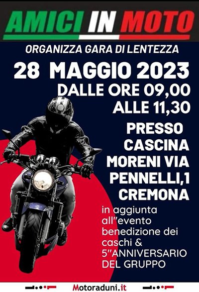 Locandina evento BENEDIZIONE DEI CASCHI & 5° ANNIVERSARIO DEL GRUPPO