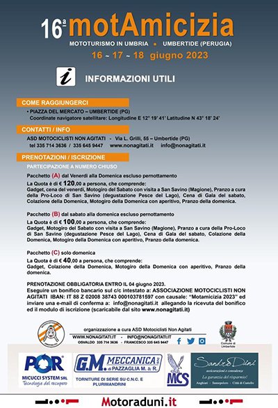 Locandina evento 16° MOTAMICIZIA