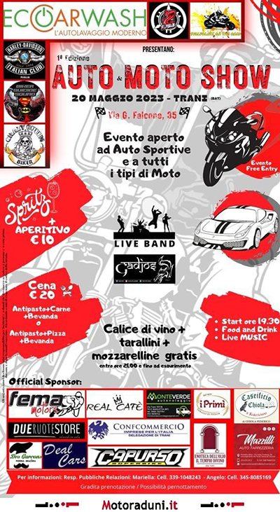 Locandina evento 1^ ED. AUTO & MOTO SHOW