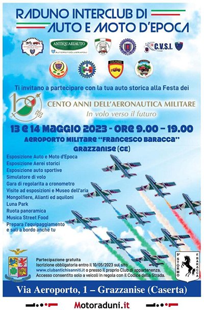 Locandina evento RADUNO INTERCLUB DI AUTO E MOTO D'EPOCA