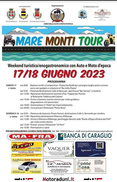 Locandina evento MARE MONTI TOUR