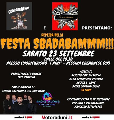 Locandina evento REPLICA DELLA FESTA SBADABAMMM!!!