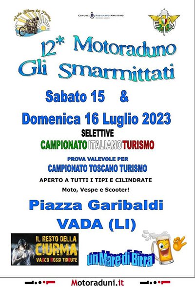 Locandina evento 12° MOTORADUNO GLI SMARMITTATI