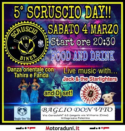 Locandina evento 5° SCRUSCIO DAY
