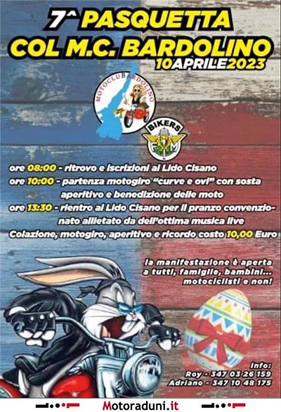 Locandina evento 7^ PASQUETTA COL M.C. BARDOLINO