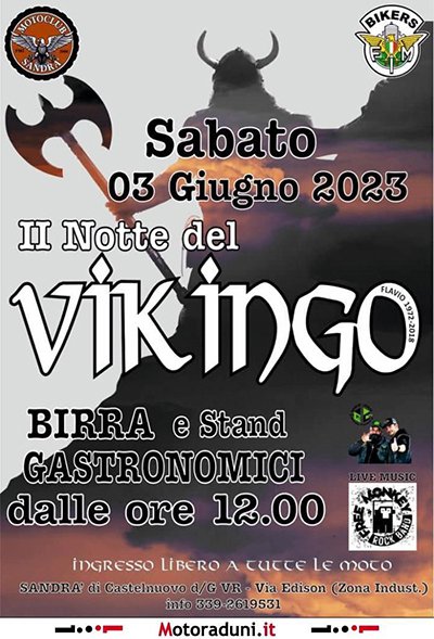 Locandina evento II NOTTE DEL VIKINGO