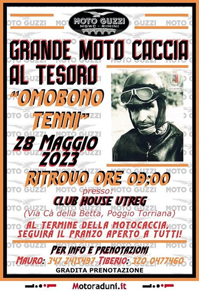 Locandina evento GRANDE MOTO CACCIA AL TESORO OMOBONO TENNI