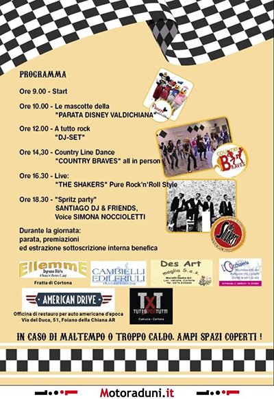 Locandina evento 2° ETRUSCAN IRON MOTOR REUNION - OLD STYLE FEST