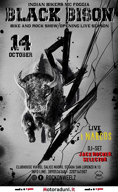 Locandina evento BLACK BISON 2023