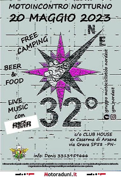 Locandina evento 32° MOTOINCONTRO NOTTURNO