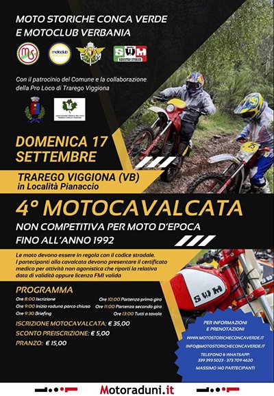 Locandina evento 4° MOTOCAVALCATA