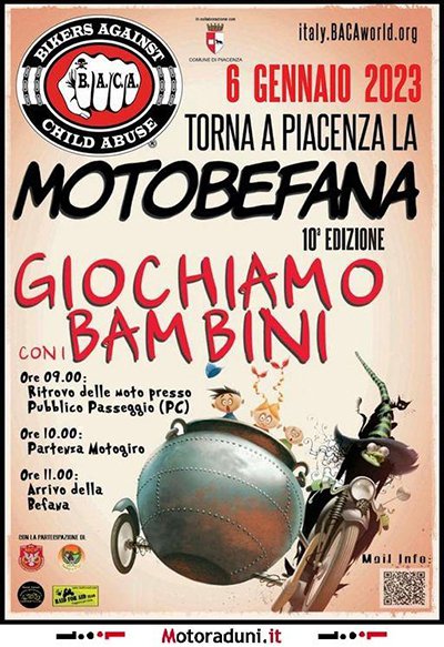 Locandina evento 10^ MOTOBEFANA
