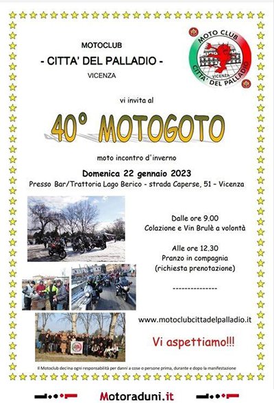 Locandina evento 40° MOTOGOTO