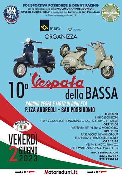 Locandina evento 10^ VESPATA DELLA BASSA