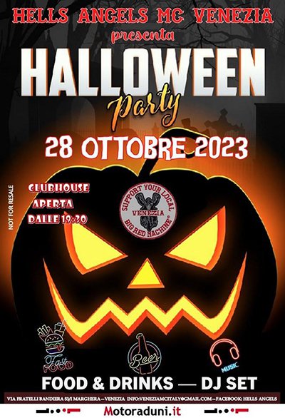 Locandina evento HALLOWEEN PARTY