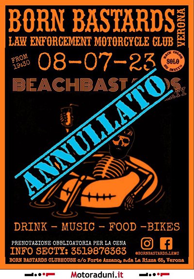 Locandina evento BEACHBASTARDS PARTY