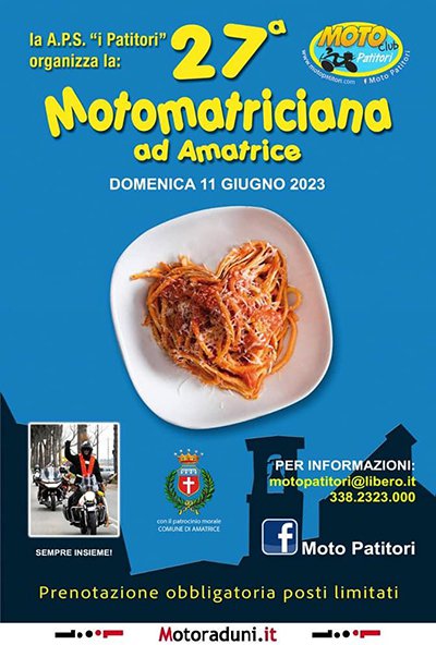 Locandina evento 27^ MOTOMATRICIANA