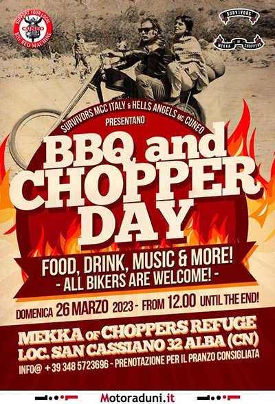 Locandina evento BBQ AND CHOPPER DAY
