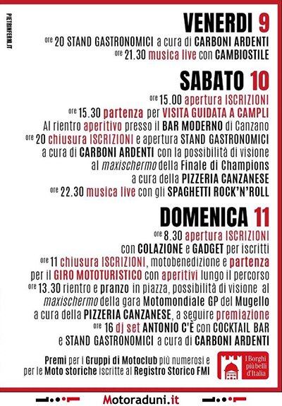 Locandina evento 33° MOTORADUNO NAZIONALE D'EPOCA