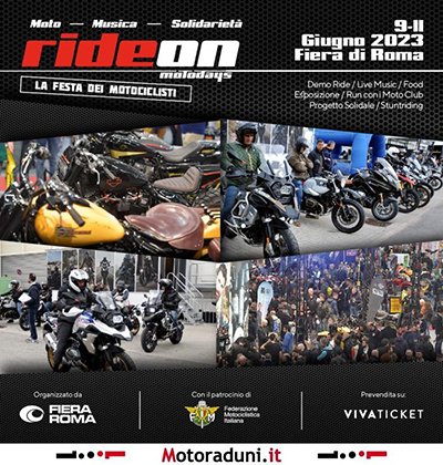Locandina evento RIDE ON – MOTODAYS 2023