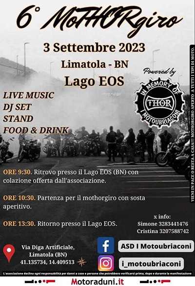 Locandina evento 6° MOTHORGIRO