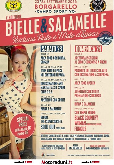 Locandina evento V° EDIZIONE BIELLE & SALAMELLE
