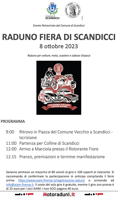 Locandina evento RADUNO FIERA DI SCANDICCI