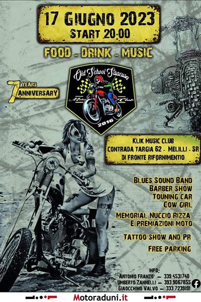 Locandina evento 7° ANNIVERSARY OLD SCHOOL SIRACUSA
