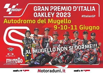 Locandina evento MOTO GP MUGELLO